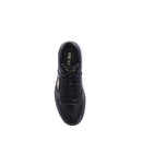 Black Calf Leather Bos Taurus Low Top Sneakers