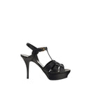 Black Calf Leather Bos Taurus Platform Sandals