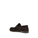 Brown Calf Leather Bos Taurus Slip-On Loafers