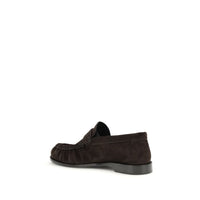 Brown Calf Leather Bos Taurus Slip-On Loafers