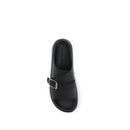 Black Calf Leather Bos Taurus Platform Sandals