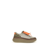 Bicolor Polyurethane Athletic Sneakers