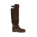 Brown Calf Leather Bos Taurus Over The Knee