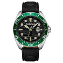 Black Leather Sport Watch