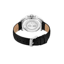 Black Leather Sport Watch