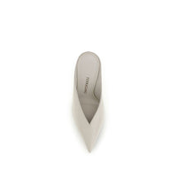 Beige Calf Leather Bos Taurus Mules