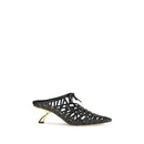 Black Calf Leather Bos Taurus Mules