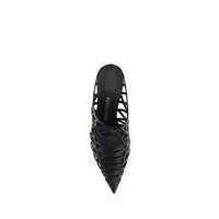 Black Calf Leather Bos Taurus Mules
