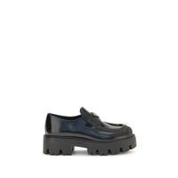 Black Calf Leather Bos Taurus Slip-On Loafers