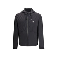 Black Recycled Polyamide Shell Jacket