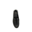 Black Calf Leather Bos Taurus Slip-On Loafers