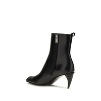 Black Calf Leather Bos Taurus Lace-Up Boots