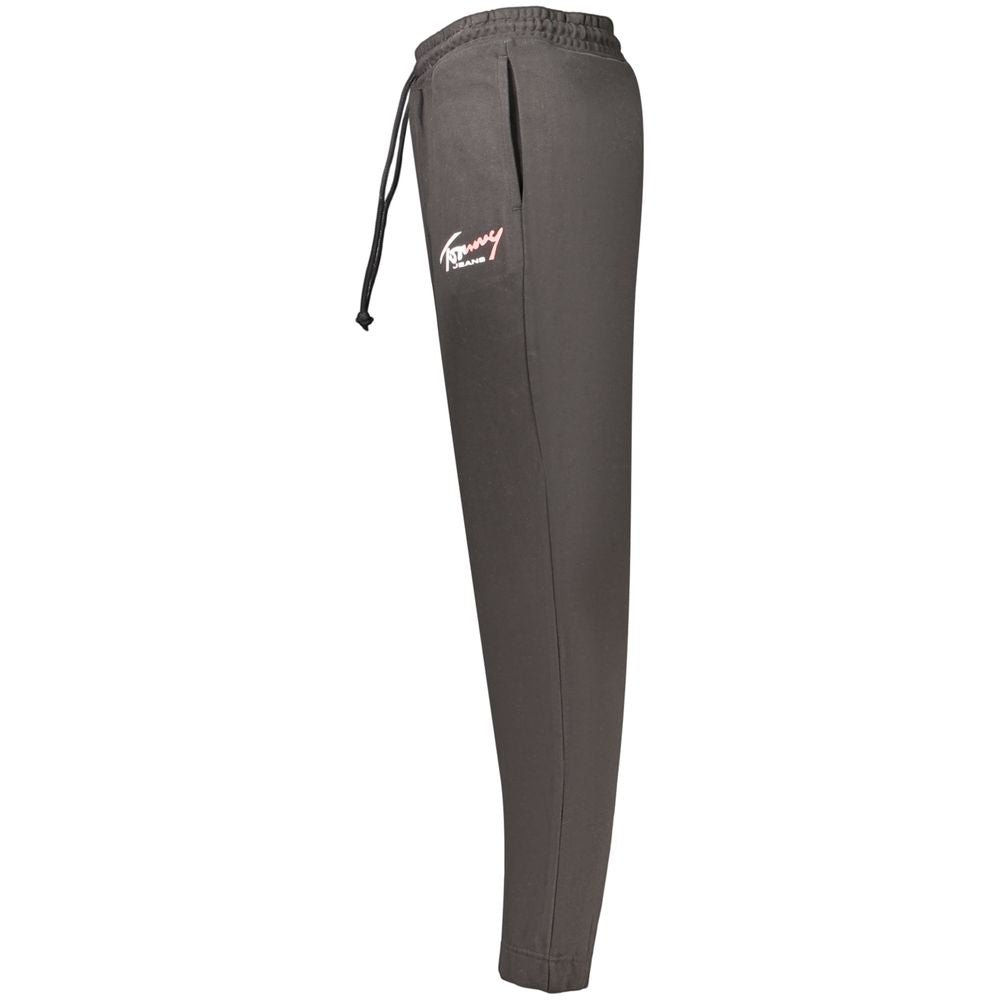 Black Cotton Mens Trousers