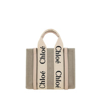 Brown Linen Handbag