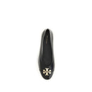 Black Goatskin Ballet Flats