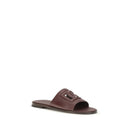Brown Calf Leather Bos Taurus Flat Sandals