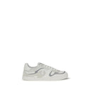 White Calf Leather Bos Taurus Low Top Sneakers