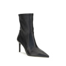 Black Calf Leather Bos Taurus Ankle Boots