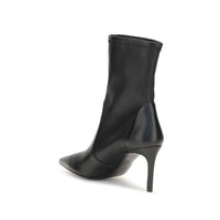 Black Calf Leather Bos Taurus Ankle Boots