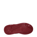 Red Leather Chunky Sneakers