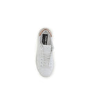 White Calf Leather Bos Taurus Low Top Sneakers