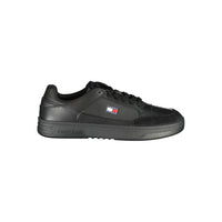 Black Polyurethane Men's Sneaker