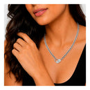 Gray Stainless Steel Necklace