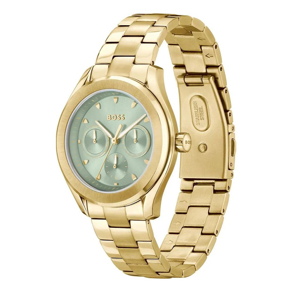 Gold Stainless Steel Dress Watch