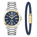 Gray Stainless Steel Dress Watch