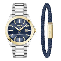 Gray Stainless Steel Dress Watch