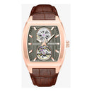 Brown Leather Dress Watch