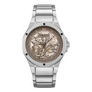 Gray Stainless Steel Dress Watch
