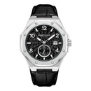 Black Leather Dress Watch