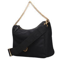 Black Fabric Handbag