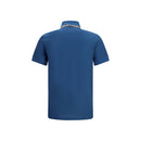 Blue Cotton Polo Shirt