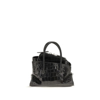 Black Calf Leather Bos Taurus Handbag