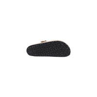 Beige Suede Leather Clogs