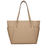 Beige Leather Shoulder Bag