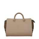 Beige Leather Handbag