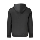 Black Cotton Men's Hooded Sweatshirt