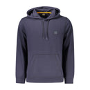 Blue Cotton Men's Hoodie