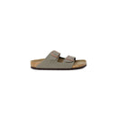 Gray Synthetic Strap-On Sandals