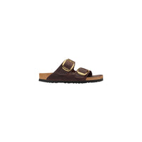 Brown Leather Flat Sandals