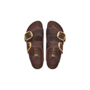 Brown Leather Flat Sandals