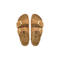 Brown Leather Flat Sandals