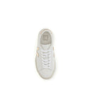 White Calf Leather Bos Taurus Low Top Sneakers
