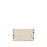 Beige Calf Leather Bos Taurus Wallet