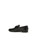 Black Calf Leather Bos Taurus Slip-On Loafers