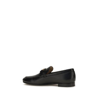 Black Calf Leather Bos Taurus Slip-On Loafers