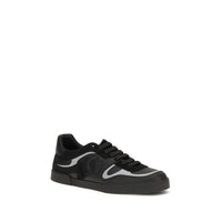 Black Calf Leather Bos Taurus Sneakers